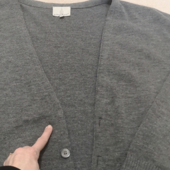 Vintage London Fog Grey Grandpa Cardigan - Picture 3 of 6